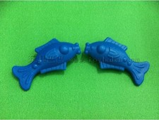 蓝色鱼 吹瓶玩具配件 儿童过家家玩具配件