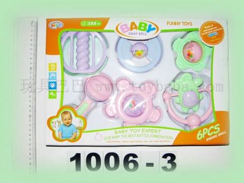 6 box village baby rattles