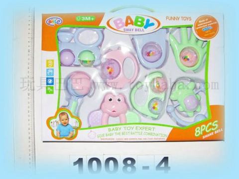 8 box village baby rattles