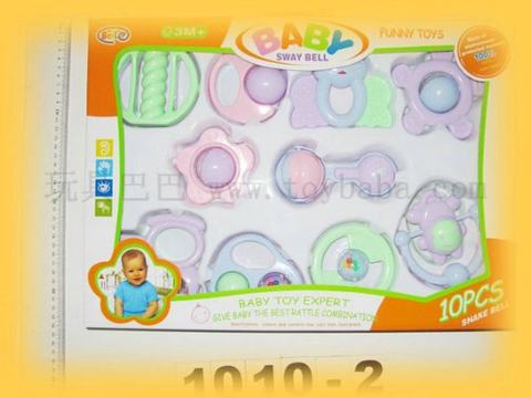 10 box village baby rattles