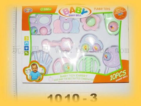 10 box village baby rattles