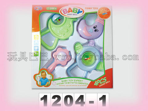 Baby rattles 4 boxes