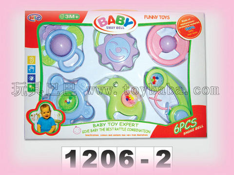 Baby rattles 6 boxes