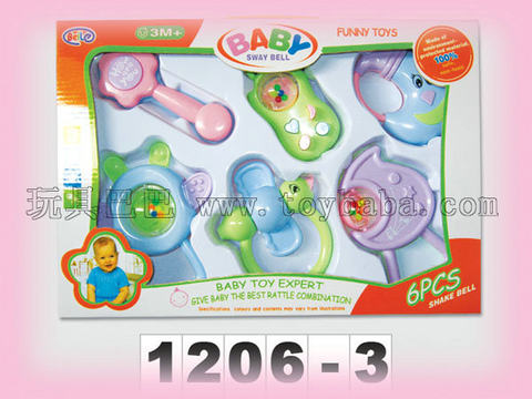 Baby rattles 6 boxes