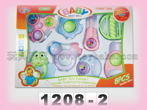 Baby rattles 8 in box