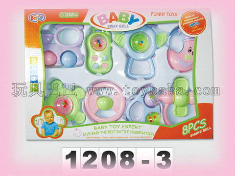 Baby rattles 8 in box