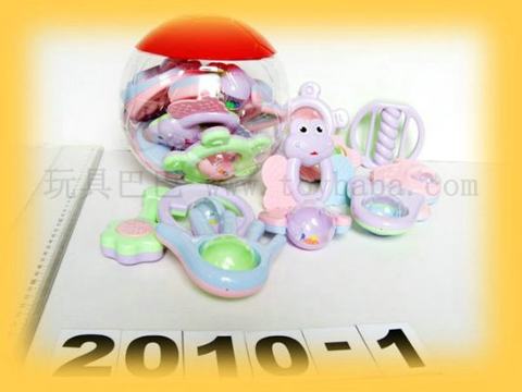 10 ball farm baby rattles