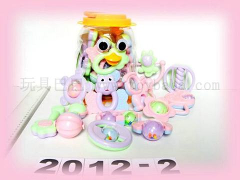 12 penguins bottle village baby rattles