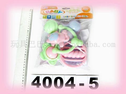 4 PVC bag baby rattles
