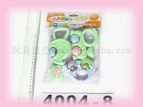 4 PVC bag baby rattles