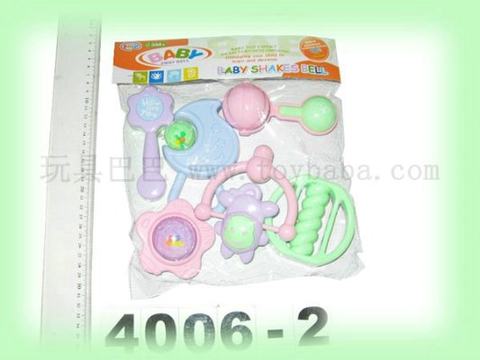 6 PVC bag baby rattles
