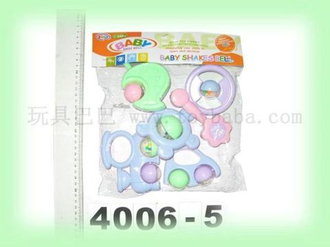 6 PVC bag baby rattles