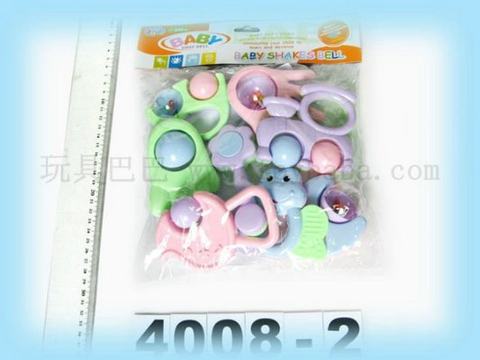 8 PVC bag baby rattles
