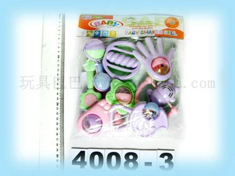 8 PVC bag baby rattles