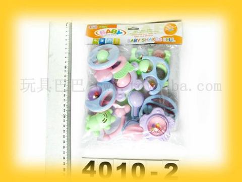 10 PVC bag baby rattles