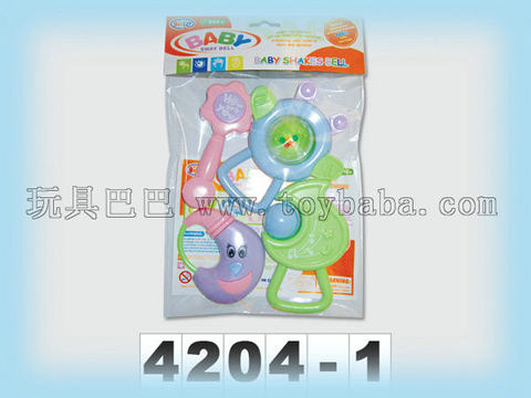Baby rattles pack of 4