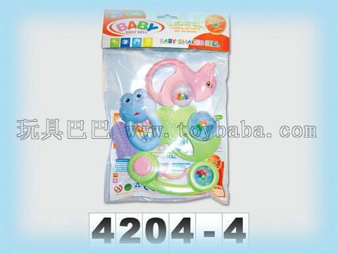 Baby rattles pack of 4