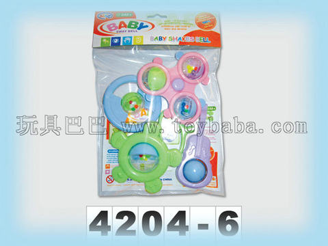 Baby rattles pack of 4