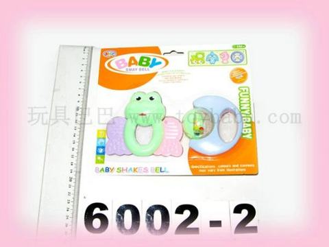 2 double suction board baby rattles