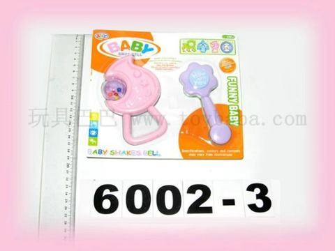2 double suction board baby rattles