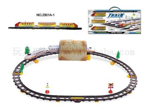 Electric rail train equipped with cave