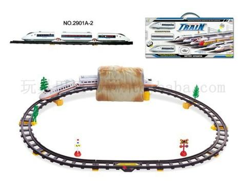 Electric rail train equipped with cave