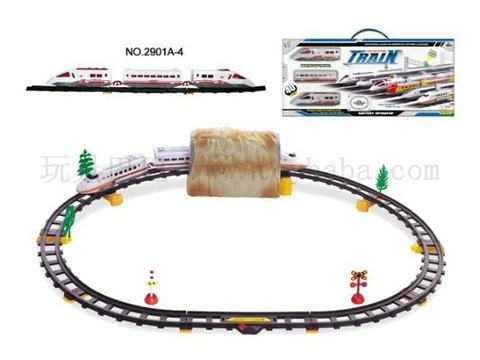 Electric rail train equipped with cave