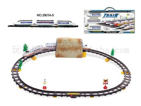 Electric rail train equipped with cave