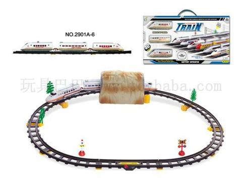 Electric rail train equipped with cave