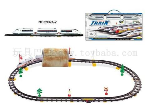 Electric rail train equipped with cave