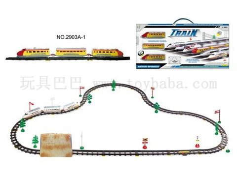 Electric rail train equipped with cave