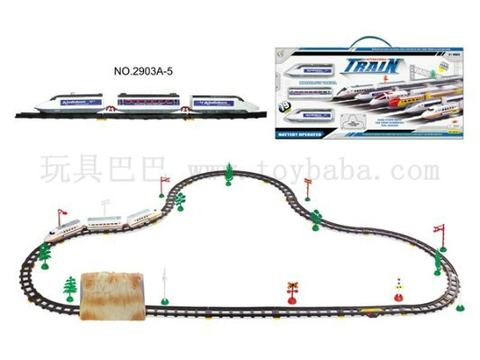 Electric rail train equipped with cave