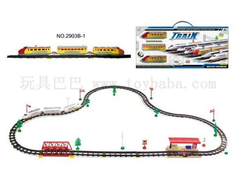 Electric rail trains with flyovers and subway stations