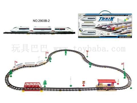 Electric rail trains with flyovers and subway stations