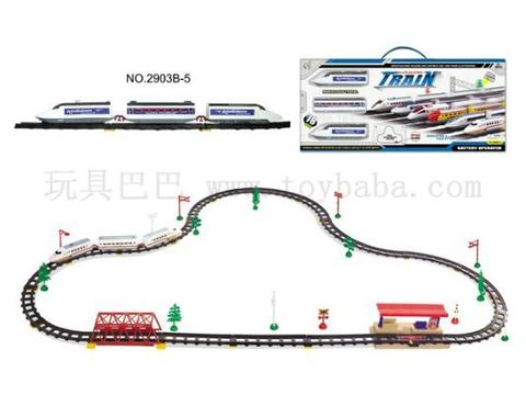 Electric rail trains with flyovers and subway stations