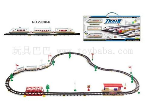 Electric rail trains with flyovers and subway stations