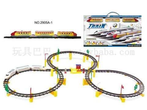Electric rail train distribution corridor station
