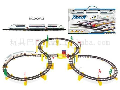 Electric rail train distribution corridor station