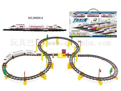 Electric rail train distribution corridor station