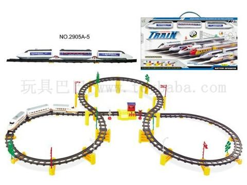 Electric rail train distribution corridor station