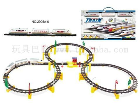 Electric rail train distribution corridor station
