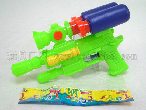 Solid color double bottle water gun
