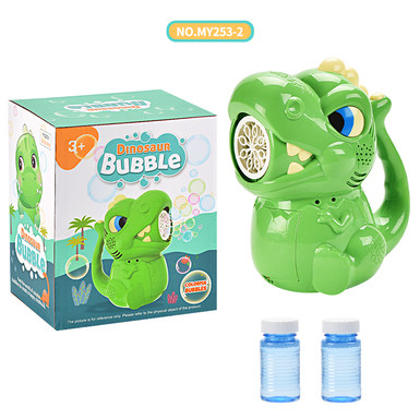 Electric dinosaur porous bubble machine