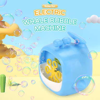 Electric whale bubble machine