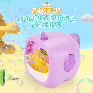 Wiper unicorn bubble machine