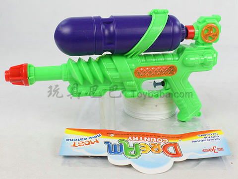 Solid color single bottle water gun