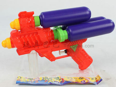 Solid color three bottle water gun