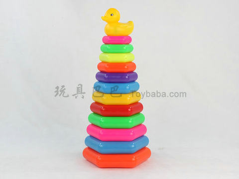 Tower-shaped rainbow circle (duck)