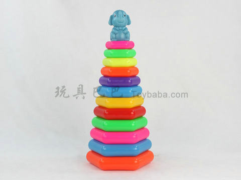 Tower-shaped rainbow circle (elephant)