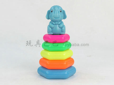 Small tower-shaped rainbow circle (elephant)